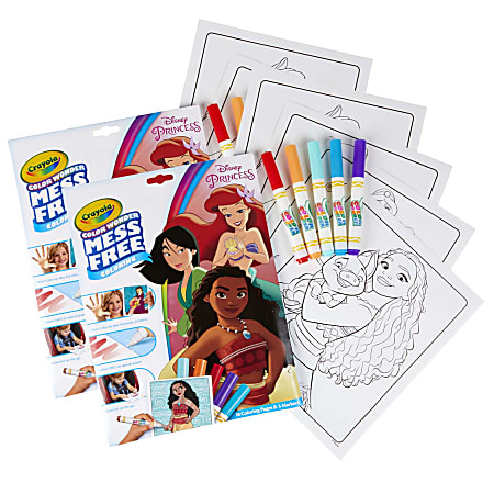 Crayola Color Wonder Mess Free Coloring Pads Markers Princess